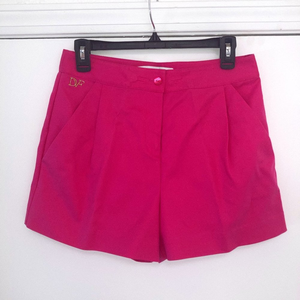 Hot Pink DVF Tailored Shorts (Size 6)